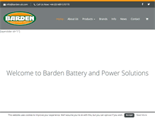 Tablet Screenshot of barden-uk.com